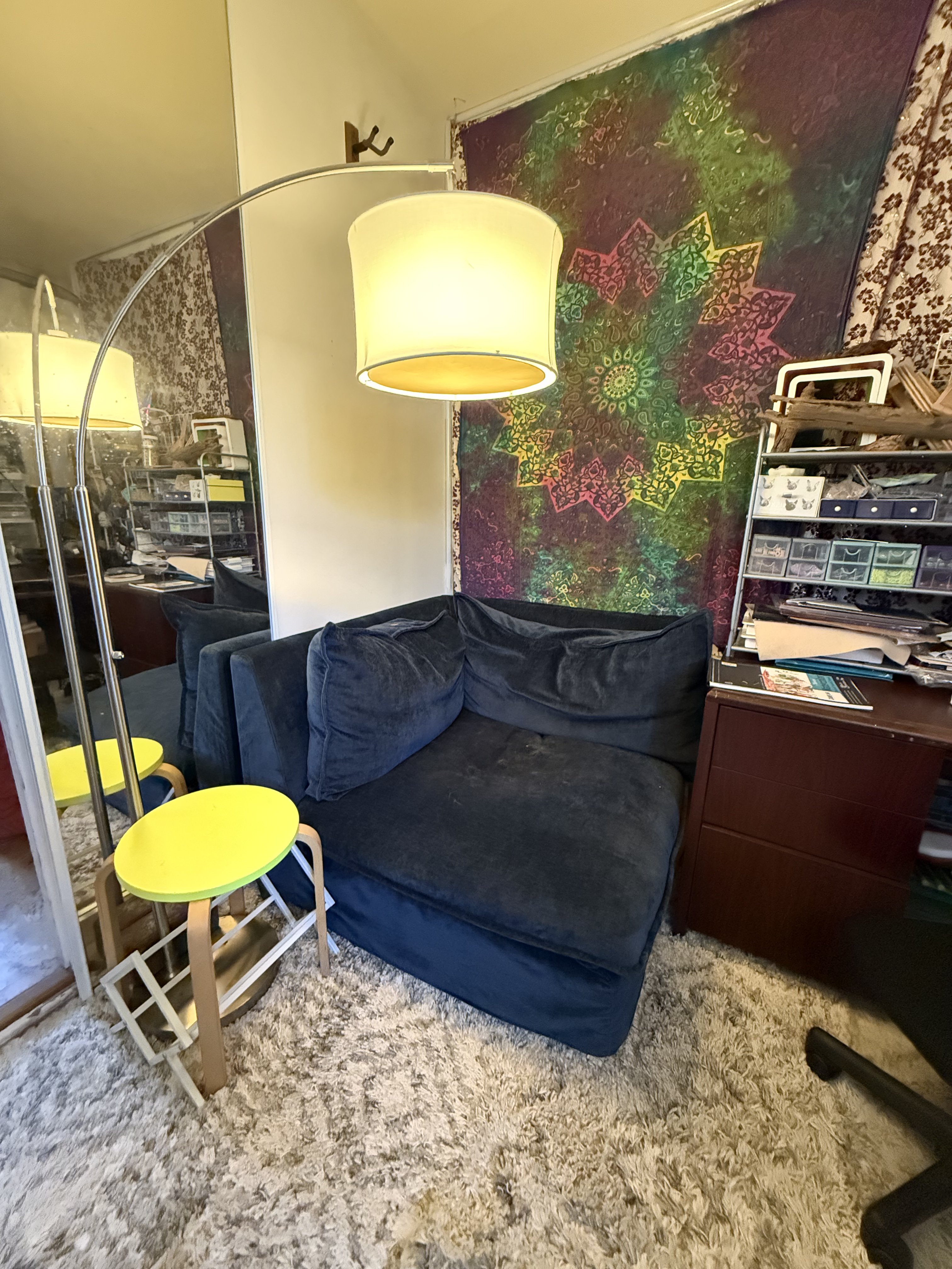 blue corner couch